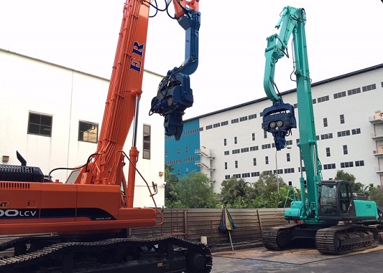 Excavator Mounted Vibratory Hammer